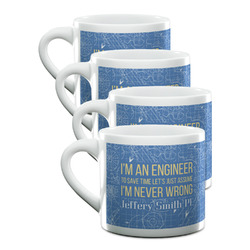 Engineer Quotes Double Shot Espresso Cups - Set of 4 (Personalized)