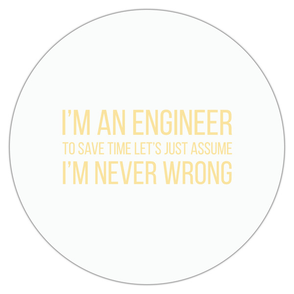 Engineer Quotes Drink Topper - Large - Single