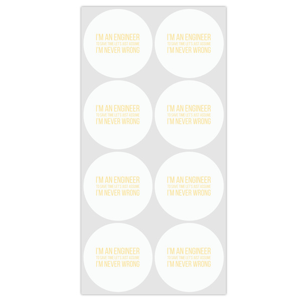 Engineer Quotes Drink Topper - Medium - Set of 12