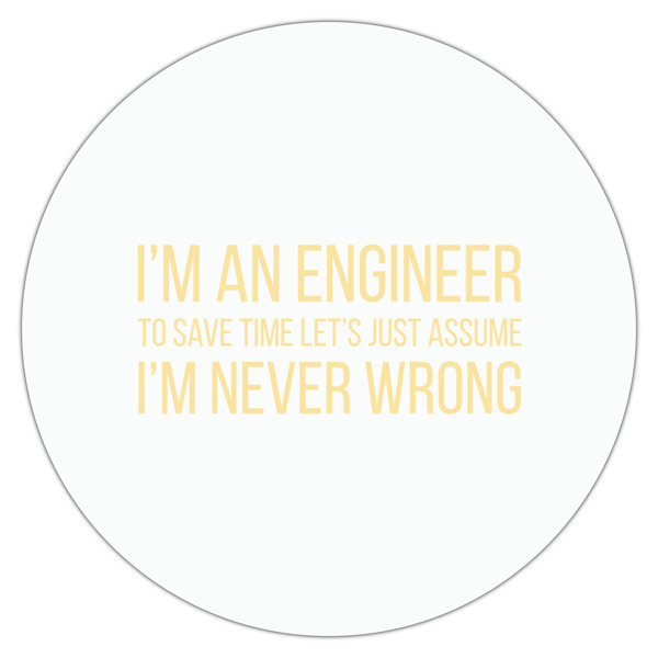 Engineer Quotes Drink Topper - Medium - Single