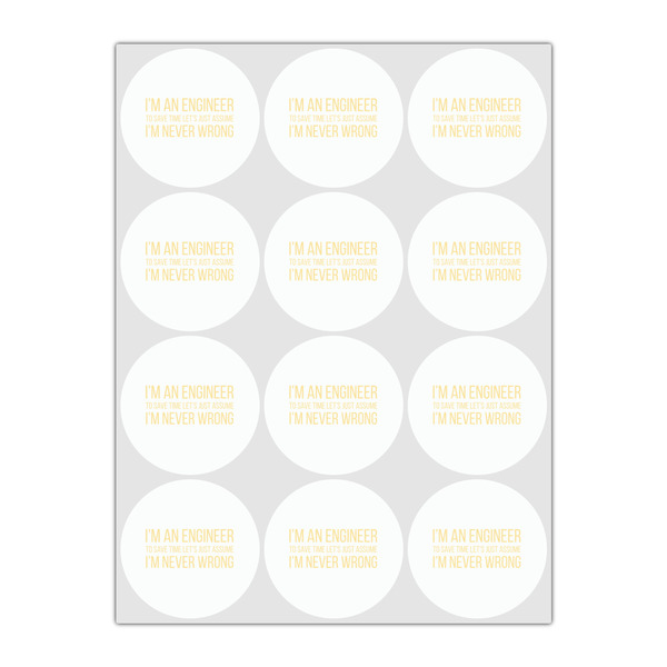 Engineer Quotes Drink Topper - Small - Set of 12