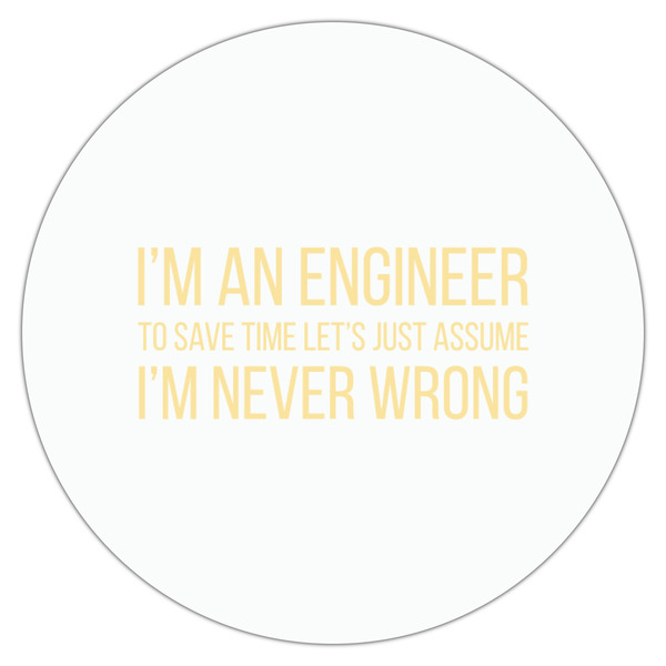 Engineer Quotes Drink Topper - Small - Single