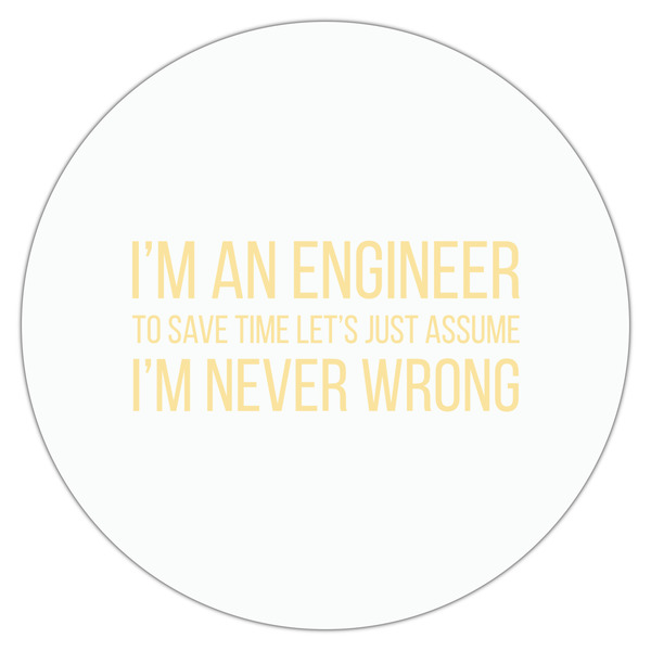 Engineer Quotes Drink Topper - XLarge - Single