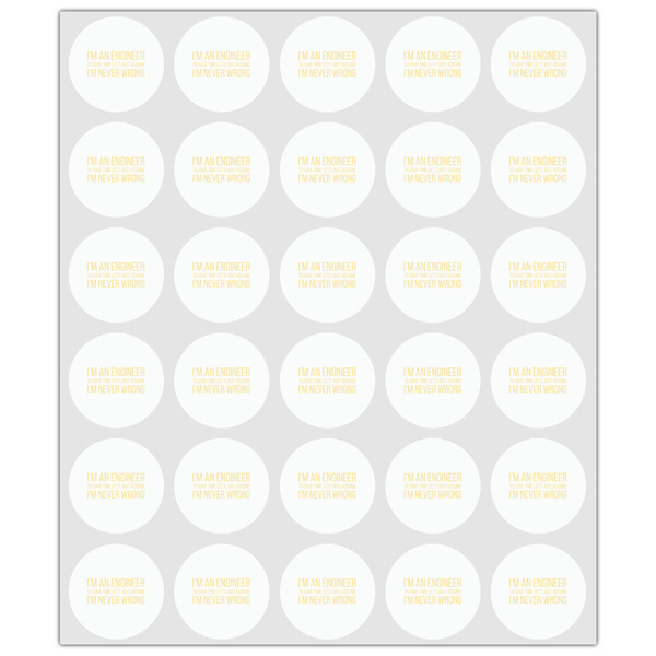Engineer Quotes Drink Topper - XSmall - Set of 30