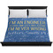 Engineer Quotes Duvet Cover - King - On Bed - No Prop