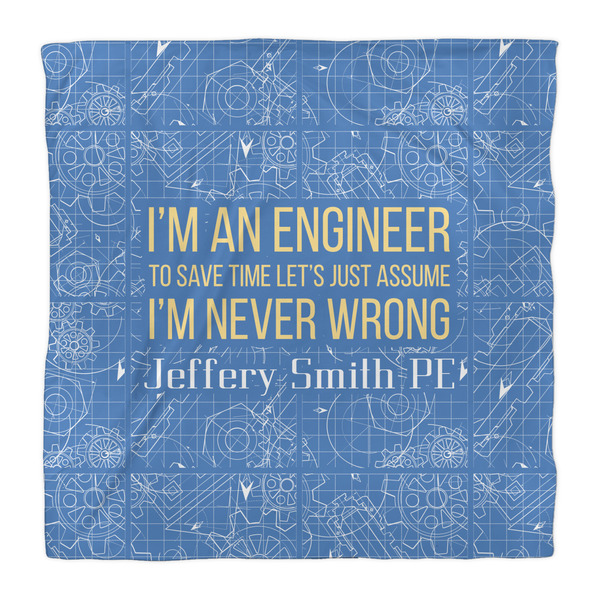 Engineer Quotes Duvet Cover - Queen - Front