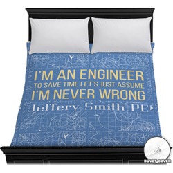 Engineer Quotes Duvet Cover - Full / Queen (Personalized)