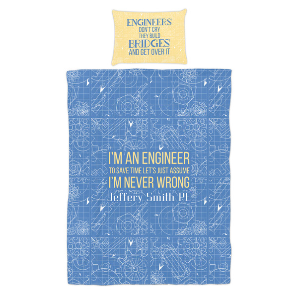 Engineer Quotes Duvet Cover Set - Twin - Alt Approval