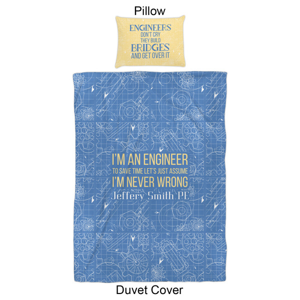 Engineer Quotes Duvet Cover Set - Twin XL - Approval