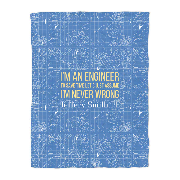 Engineer Quotes Duvet Cover - Twin - Front