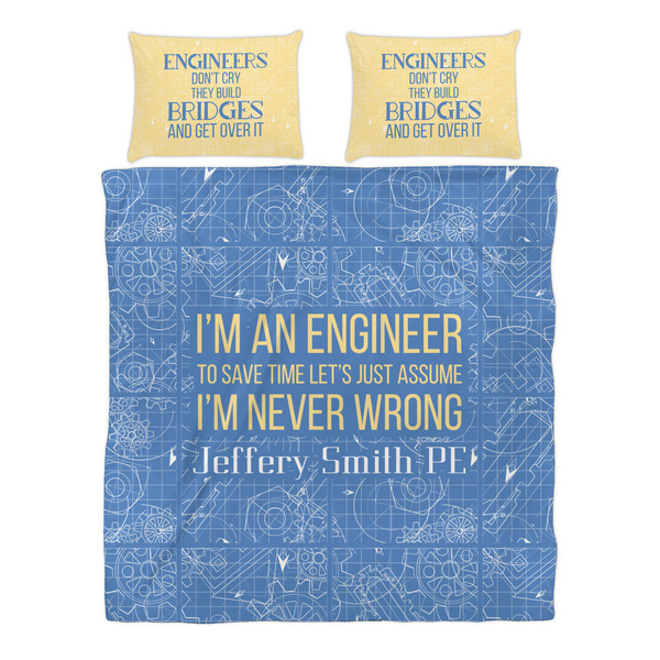 Engineer Quotes Duvet cover Set - Queen - Alt Approval
