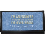 Engineer Quotes Canvas Checkbook Cover (Personalized)
