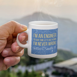 Engineer Quotes Single Shot Espresso Cup - Single (Personalized)