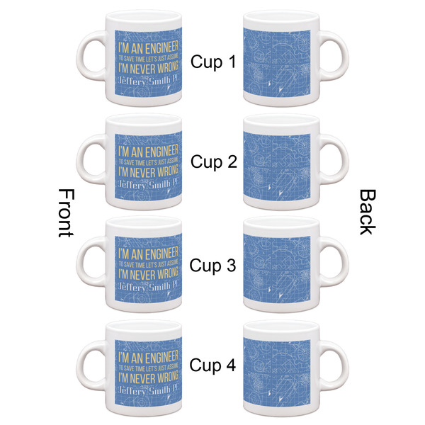 Engineer Quotes Espresso Cup Set of 4 - Apvl