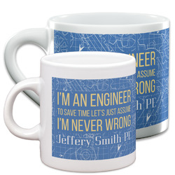 Engineer Quotes Espresso Cup (Personalized)