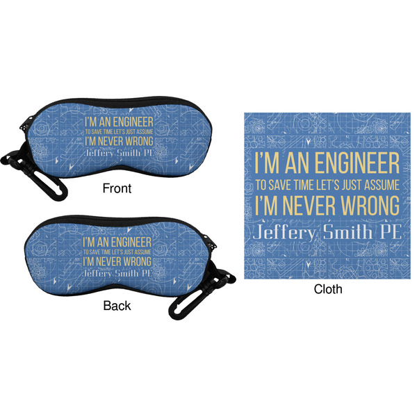 Engineer Quotes Eyeglass Case & Cloth (Approval)