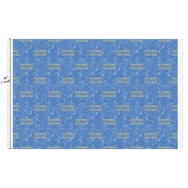 Engineer Quotes Fabric Full Yard