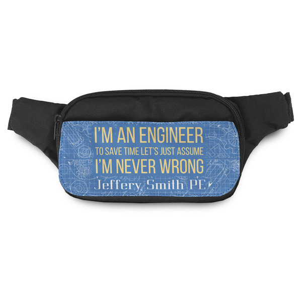 Custom Engineer Quotes Fanny Pack - Modern Style (Personalized)