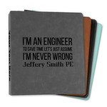 Engineer Quotes Leather Binder - 1" (Personalized)