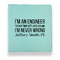 Engineer Quotes Leather Binder - 1" - Teal (Personalized)