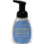 Engineer Quotes Foam Soap Bottle - Black (Personalized)