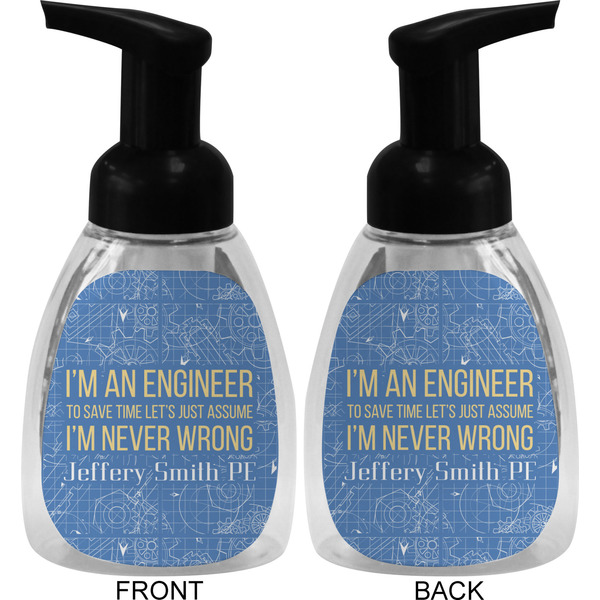 Engineer Quotes Foam Soap Bottle (Front & Back)
