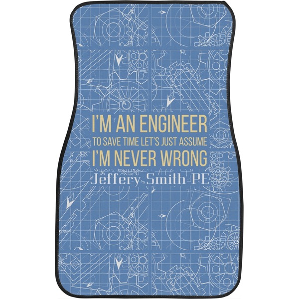 Engineer Quotes Front Seat Car Mat