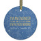 Engineer Quotes Frosted Glass Ornament - Round