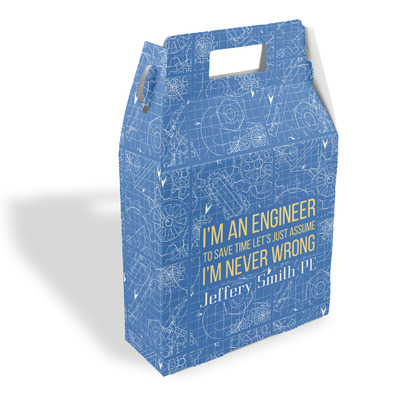 Engineer Quotes Gable Favor Box (Personalized)