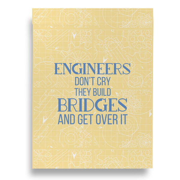 Engineer Quotes Garden Flags - Large - Double Sided - BACK
