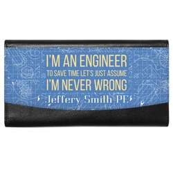 Engineer Quotes Genuine Leather Ladies Wallet (Personalized)