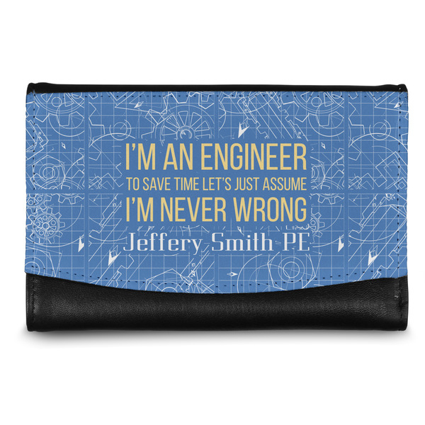 Custom Engineer Quotes Genuine Leather Women's Wallet - Small (Personalized)