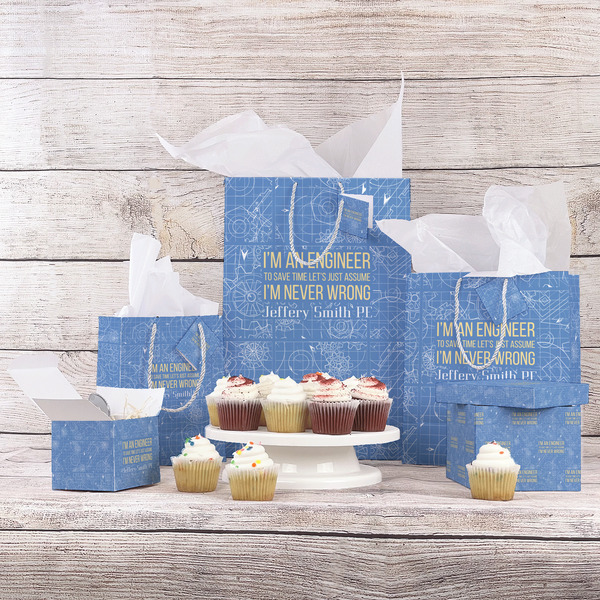 Engineer Quotes Gift Bags - In Context
