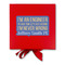 Engineer Quotes Gift Boxes with Magnetic Lid - Red - Approval