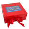 Engineer Quotes Gift Boxes with Magnetic Lid - Red - Front