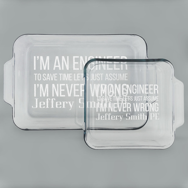 Engineer Quotes Glass Baking Dish Set - MAIN (set)
