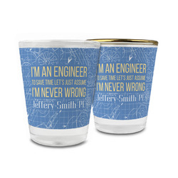 Engineer Quotes Glass Shot Glass - 1.5 oz (Personalized)