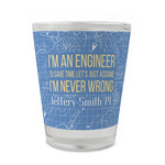 Engineer Quotes Glass Shot Glass - 1.5 oz - Set of 4 (Personalized)