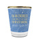 Engineer Quotes Glass Shot Glass - With gold rim - FRONT