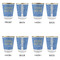 Engineer Quotes Glass Shot Glass - with gold rim - Set of 4 - APPROVAL
