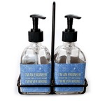 Engineer Quotes Glass Soap & Lotion Bottle Set (Personalized)