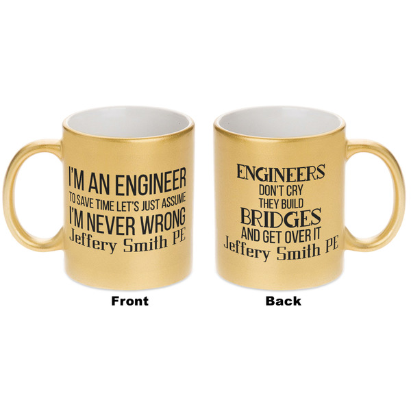 Engineer Quotes Gold Mug - Apvl