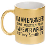 Engineer Quotes Metallic Mug (Personalized)