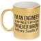 Engineer Quotes Gold Mug - Main