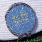 Engineer Quotes Golf Ball Marker - Hat Clip