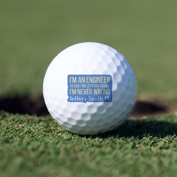 Custom Engineer Quotes Golf Balls - Non-Branded - Set of 3