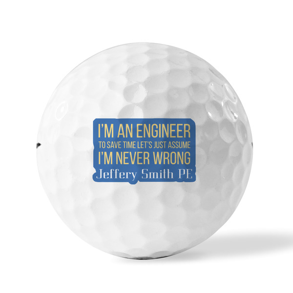Engineer Quotes Golf Balls - Titleist - Set of 3 - FRONT