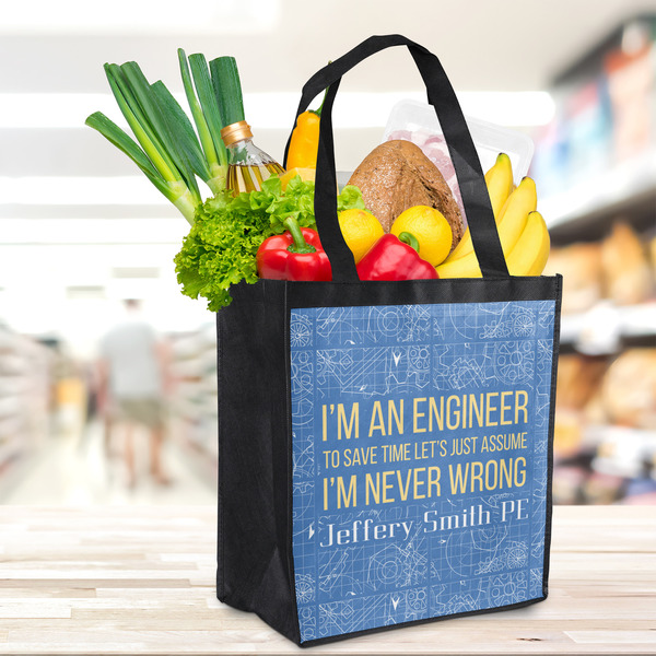 Engineer Quotes Grocery Bag - LIFESTYLE