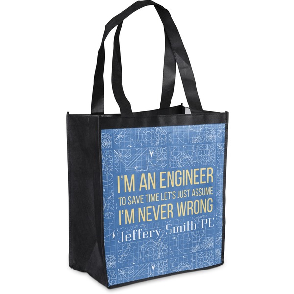 Custom Engineer Quotes Grocery Bag (Personalized)