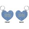 Engineer Quotes Heart Keychain (Front + Back)